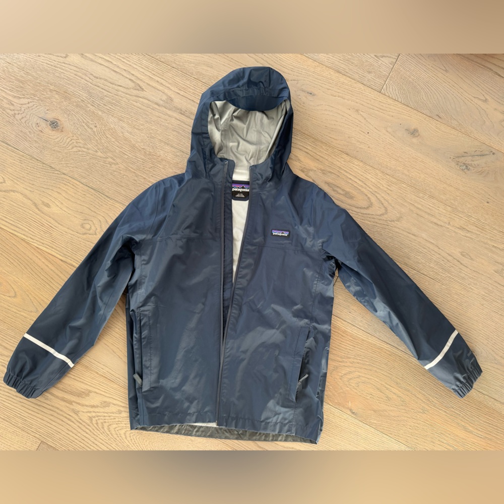 Kids' Torrentshell 3L Rain Jacket Navy, Size 12